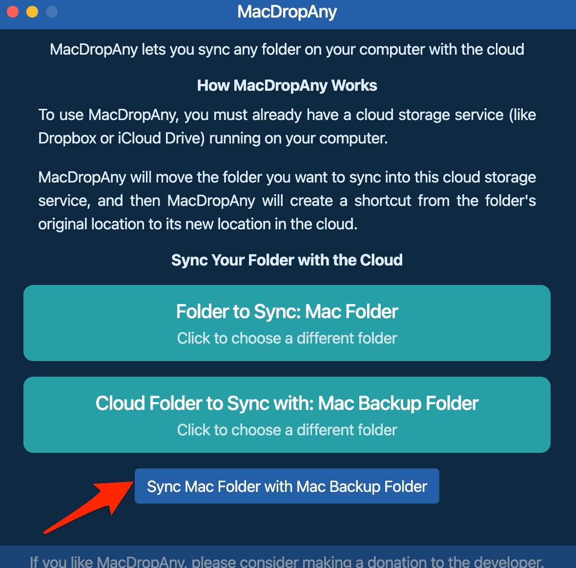 Sync Mac Folder with Mac backup Folder