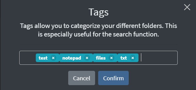 Tag file for easy access