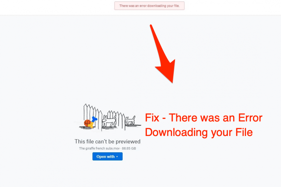 There was an Error Downloading your File Dropbox Fix