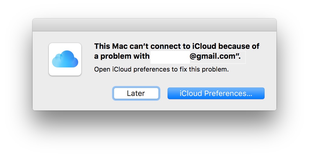 This Mac Can’t Connect to iCloud