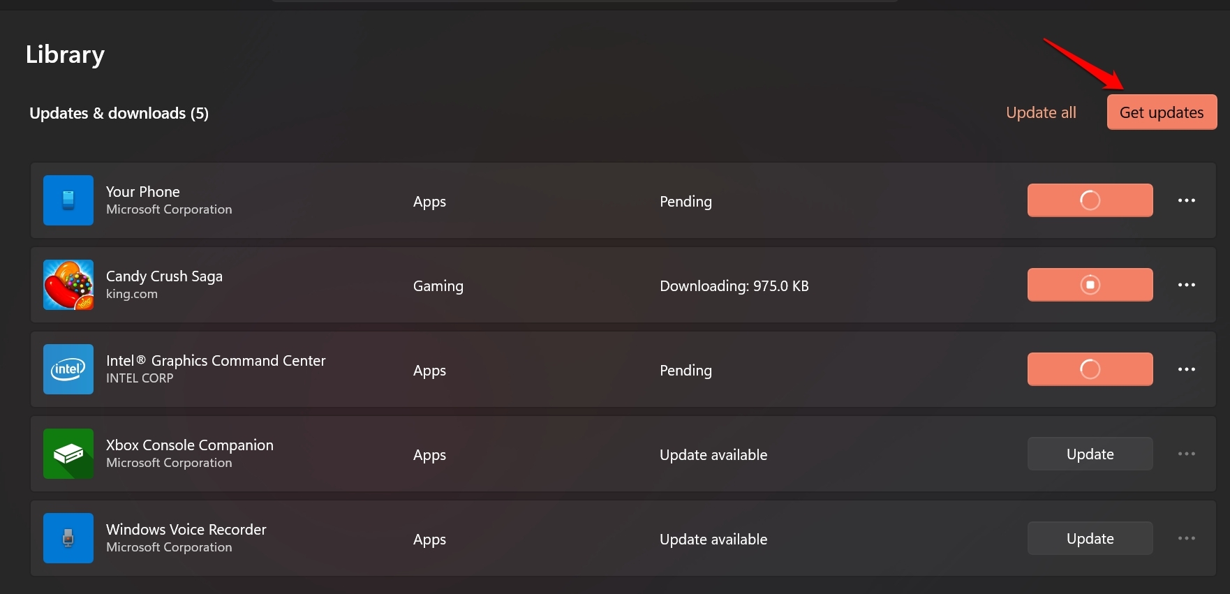 Update Microsoft Store Apps