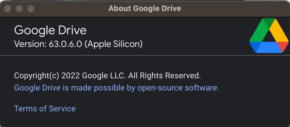 Version of Google Drive
