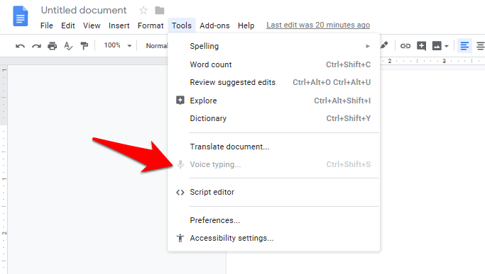 How to Fix Google Docs Voice Typing Not Working   2023  - 97