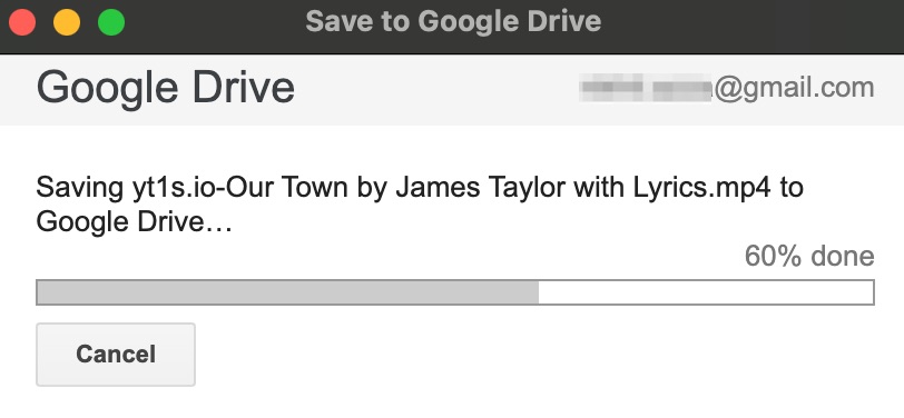 YouTube Video Downloading to Google Drive