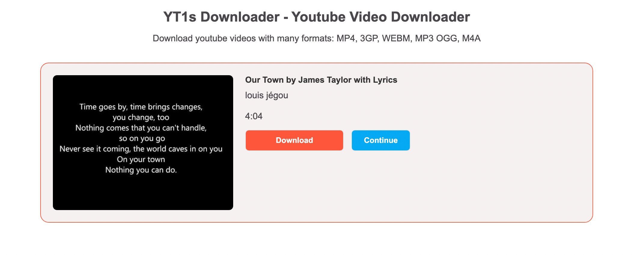 YouTube video downloader online