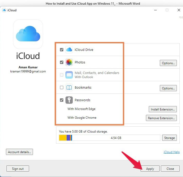 apply-icloud features