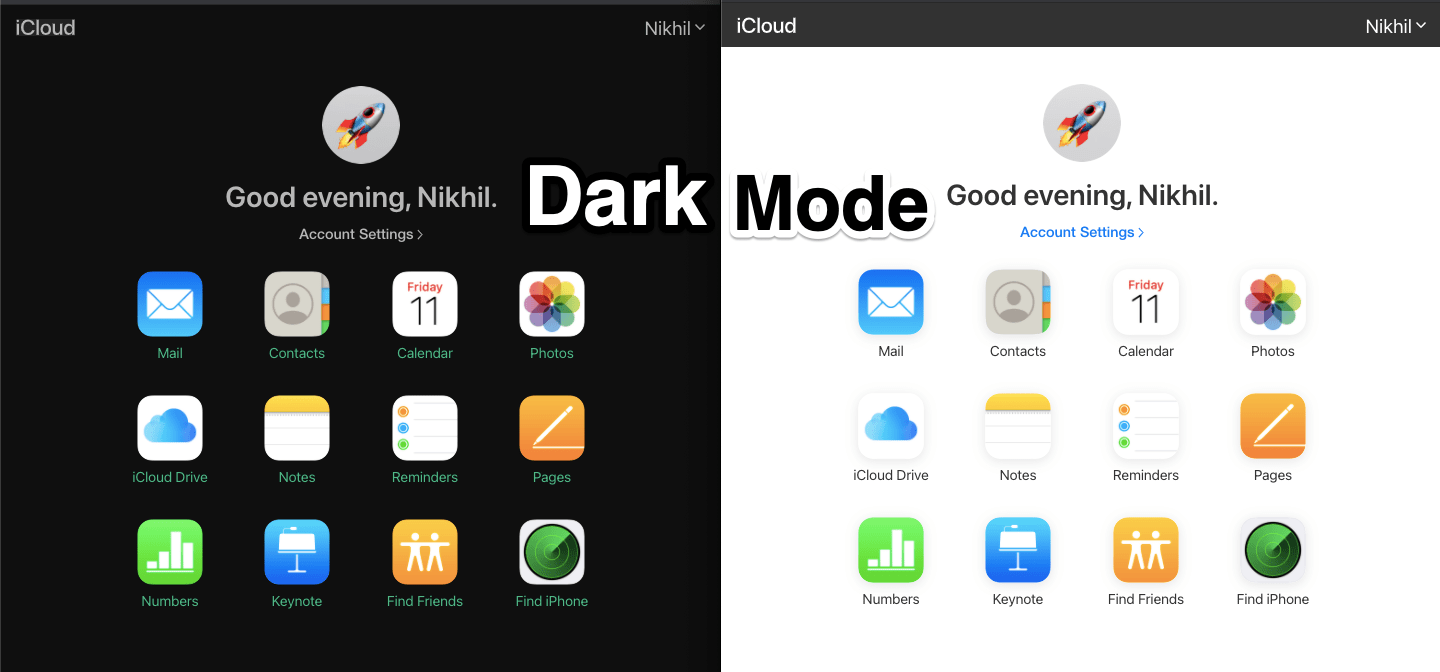 dark mode google drive mac