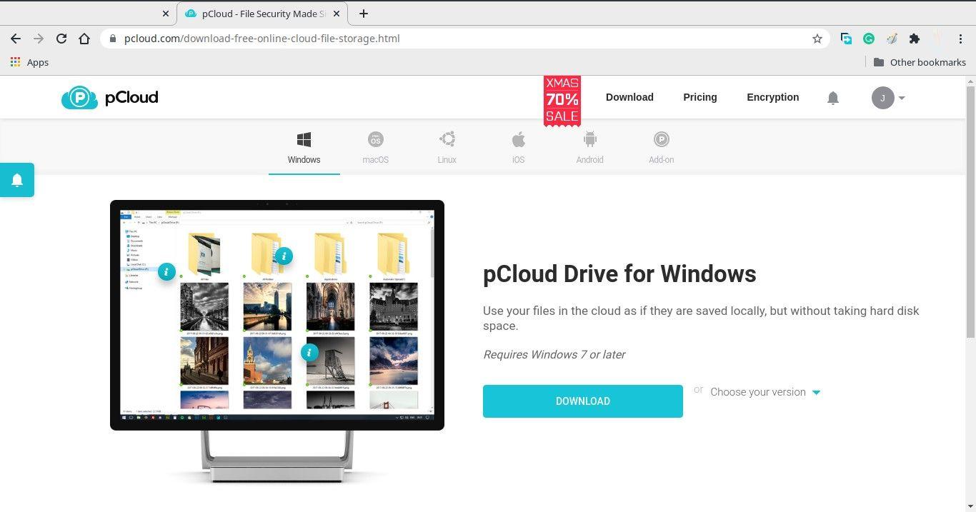 pcloud drive for windows